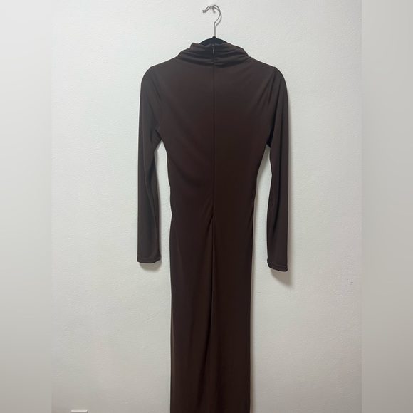 Brown long sleeve Zara dress New with Tags - Picture 2 of 3